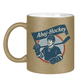 Glitzertasse AHOJ-HOCKEY VINTAGE