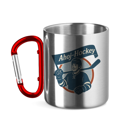 Edelstahltasse AHOJ-HOCKEY VINTAGE