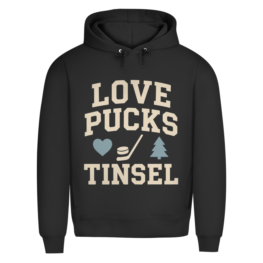 Premium Hoodie LOVE, PUCKS & TINSEL