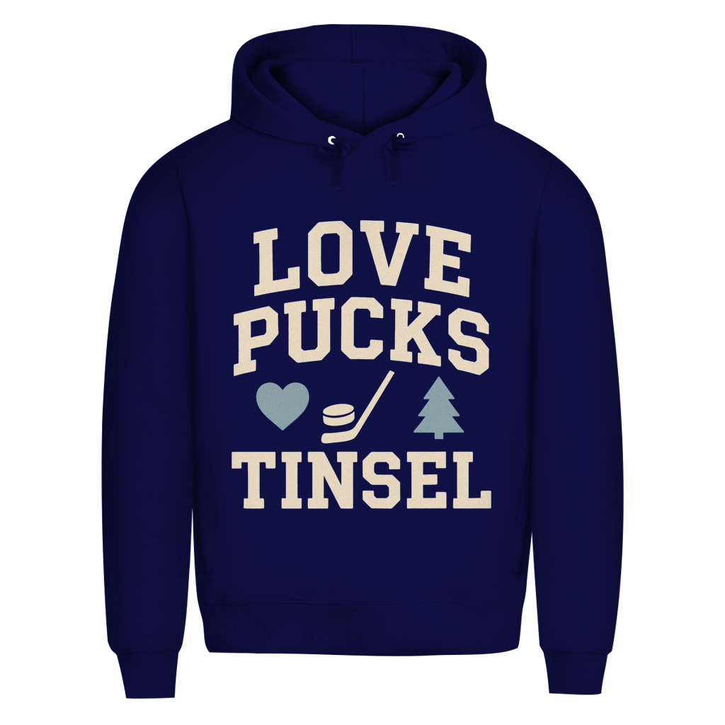 Premium Hoodie LOVE, PUCKS & TINSEL