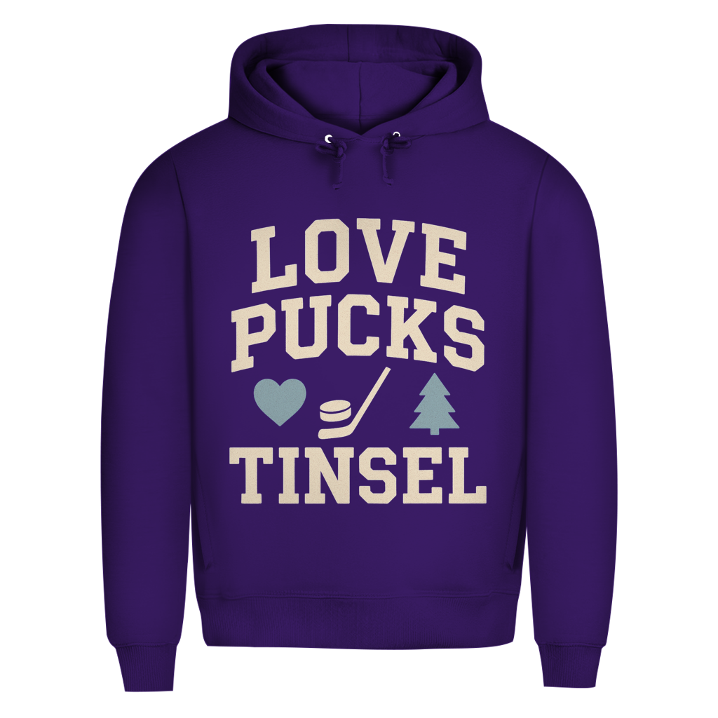 Premium Hoodie LOVE, PUCKS & TINSEL