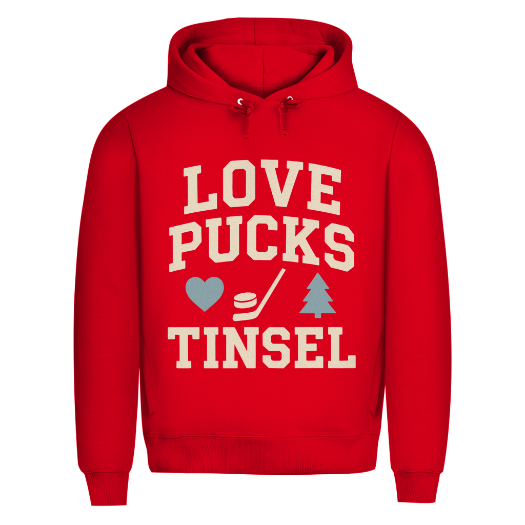 Premium Hoodie LOVE, PUCKS & TINSEL