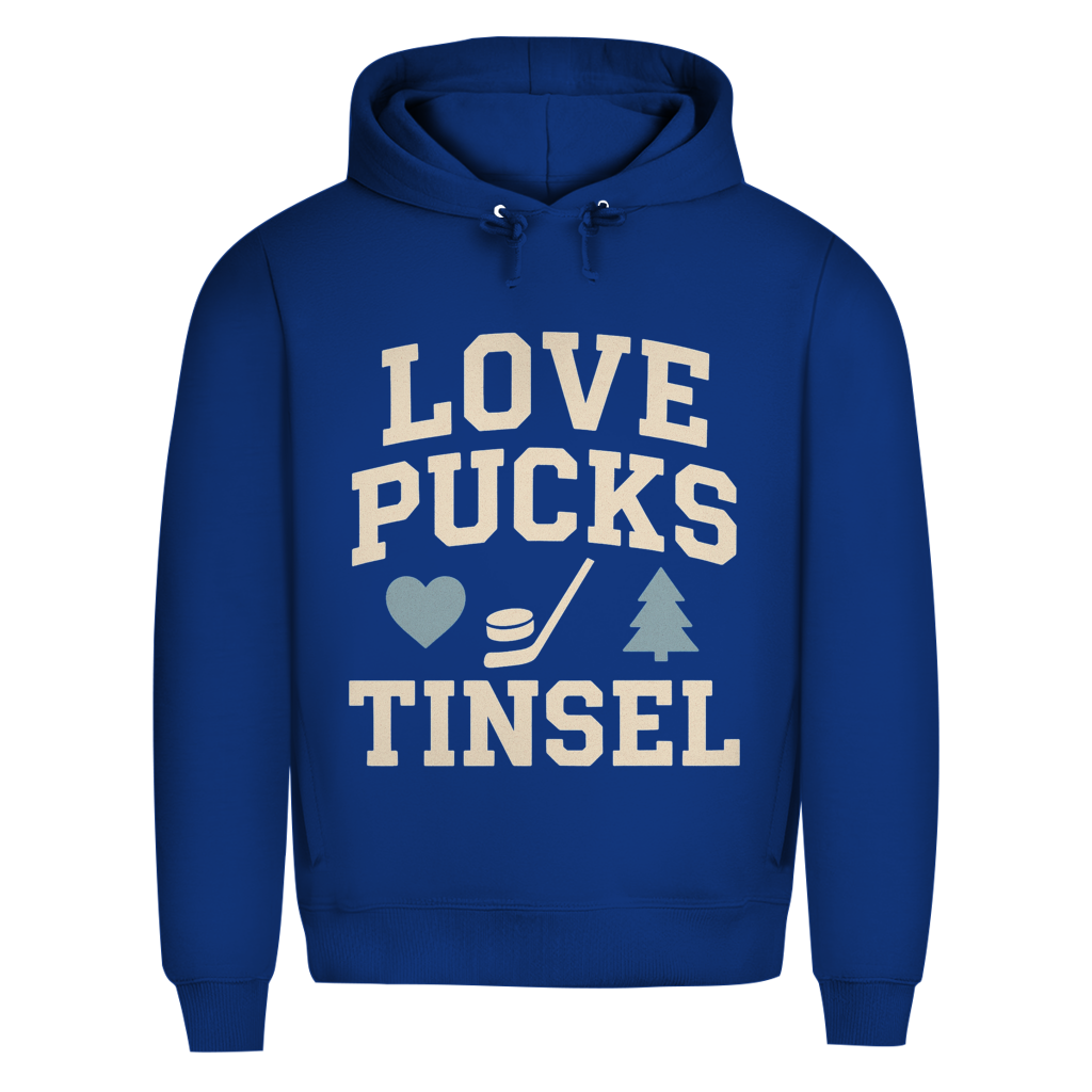 Premium Hoodie LOVE, PUCKS & TINSEL