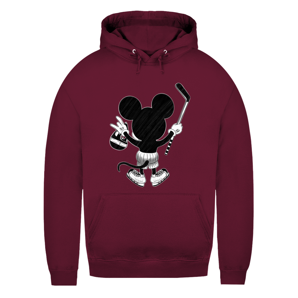 Ladies Hoodie HOCKEYMOUSE PINK