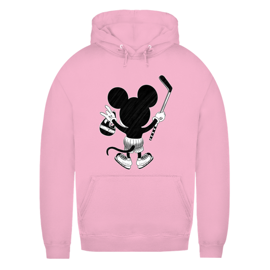 Ladies Hoodie HOCKEYMOUSE PINK