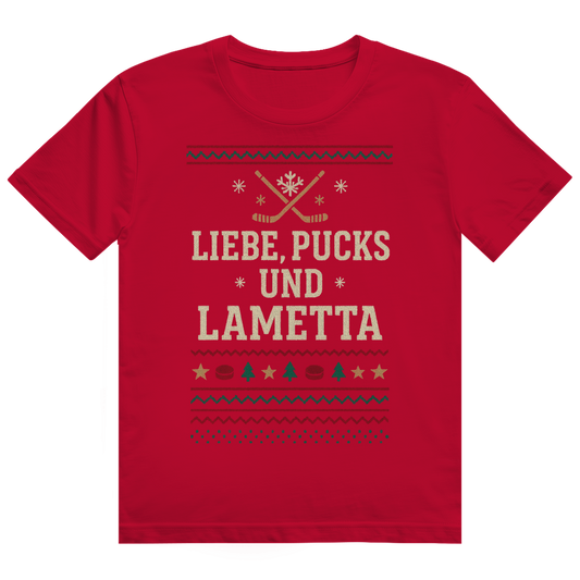 T-Shirt UGLY CHRISTMAS LIEBE, PUCKS UND LAMETTA