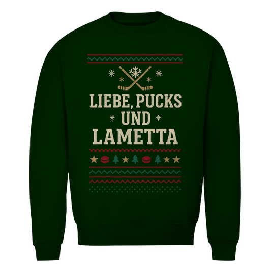 Unisex Sweatshirt UGLY CHRISTMAS LIEBE, PUCKS UND LAMETTA