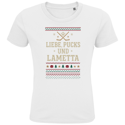 Kids T-Shirt UGLY CHRISTMAS LIEBE, PUCKS UND LAMETTA