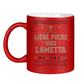 Glitzertasse UGLY CHRISTMAS LIEBE, PUCKS UND LAMETTA
