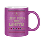Glitzertasse UGLY CHRISTMAS LIEBE, PUCKS UND LAMETTA