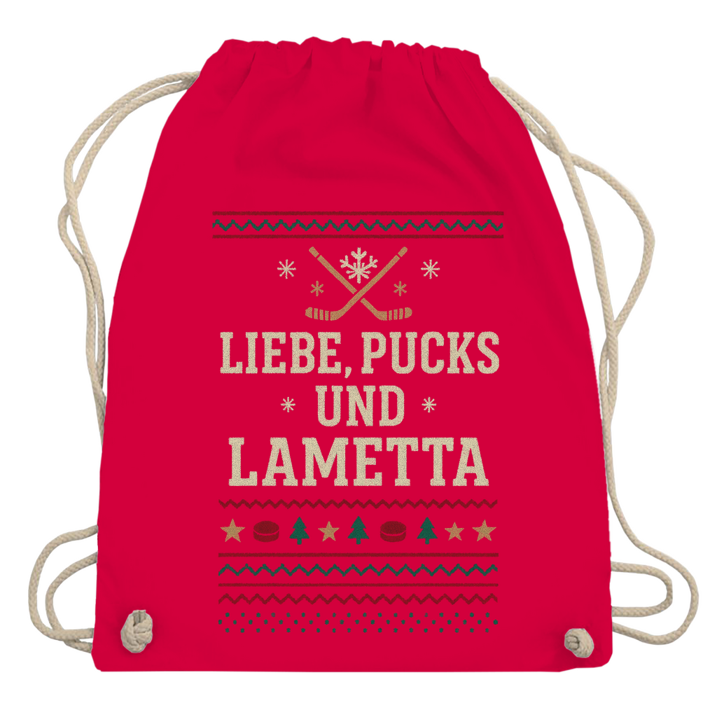 Turnbeutel UGLY CHRISTMAS LIEBE, PUCKS UND LAMETTA