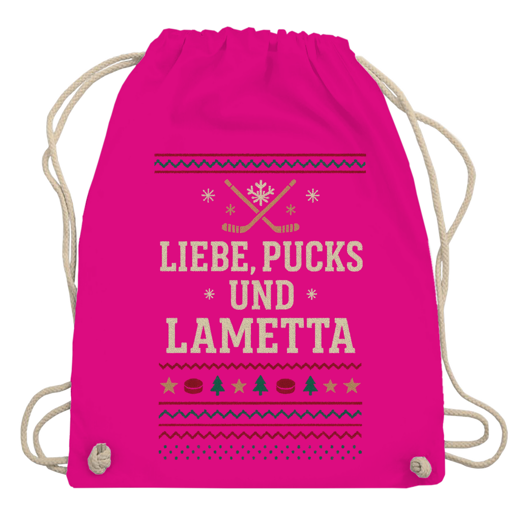 Turnbeutel UGLY CHRISTMAS LIEBE, PUCKS UND LAMETTA