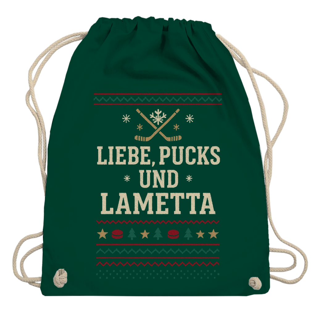 Turnbeutel UGLY CHRISTMAS LIEBE, PUCKS UND LAMETTA