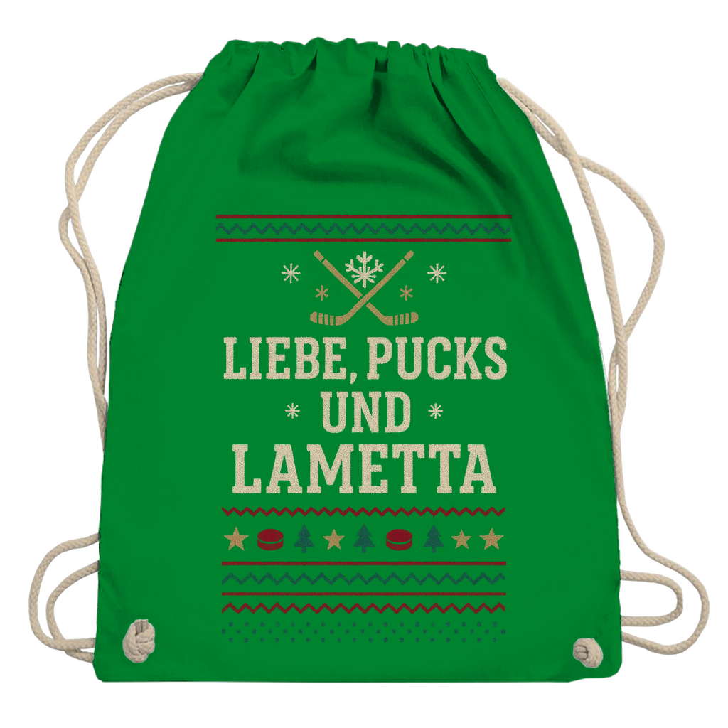 Turnbeutel UGLY CHRISTMAS LIEBE, PUCKS UND LAMETTA
