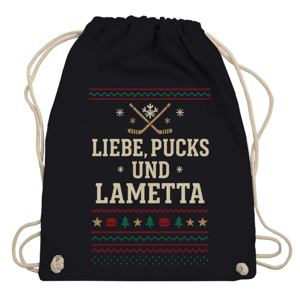 Turnbeutel UGLY CHRISTMAS LIEBE, PUCKS UND LAMETTA