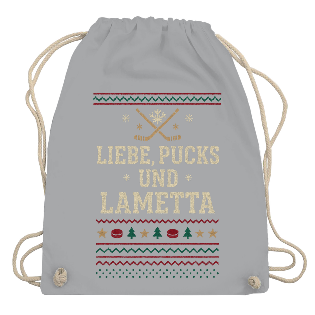 Turnbeutel UGLY CHRISTMAS LIEBE, PUCKS UND LAMETTA