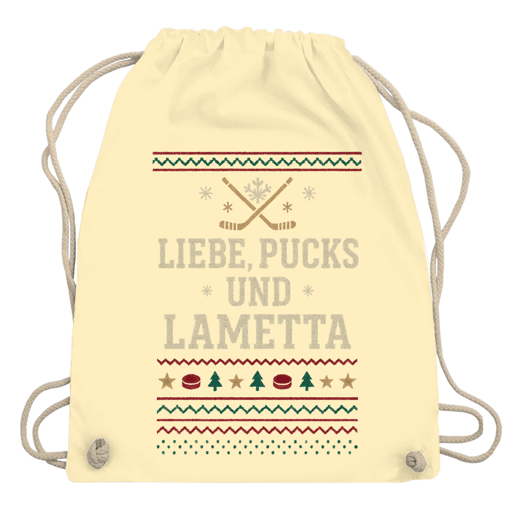 Turnbeutel UGLY CHRISTMAS LIEBE, PUCKS UND LAMETTA