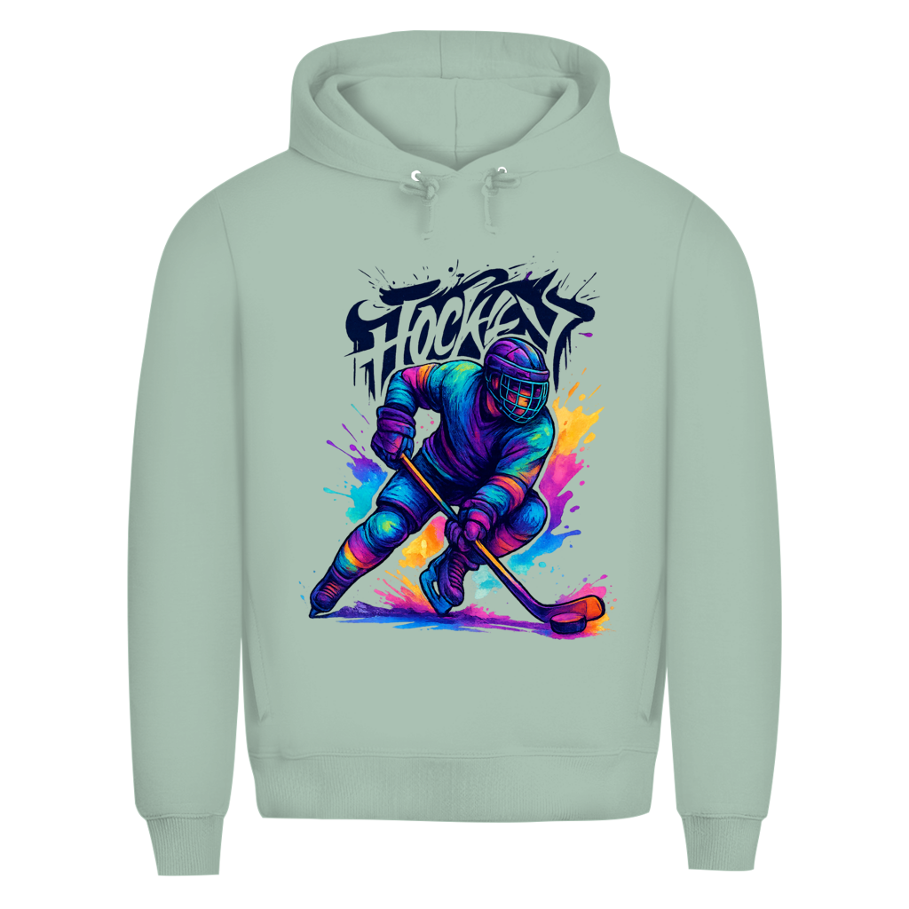 Premium Hoodie COLORFUL HOCKEYPLAYER