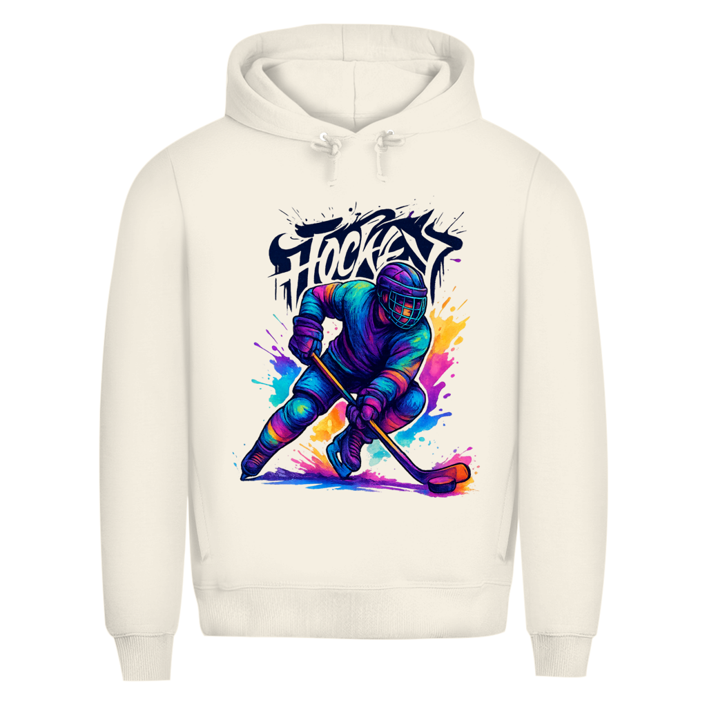 Premium Hoodie COLORFUL HOCKEYPLAYER