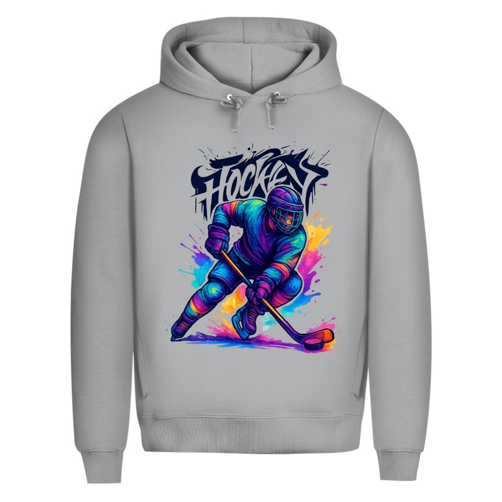 Premium Hoodie COLORFUL HOCKEYPLAYER