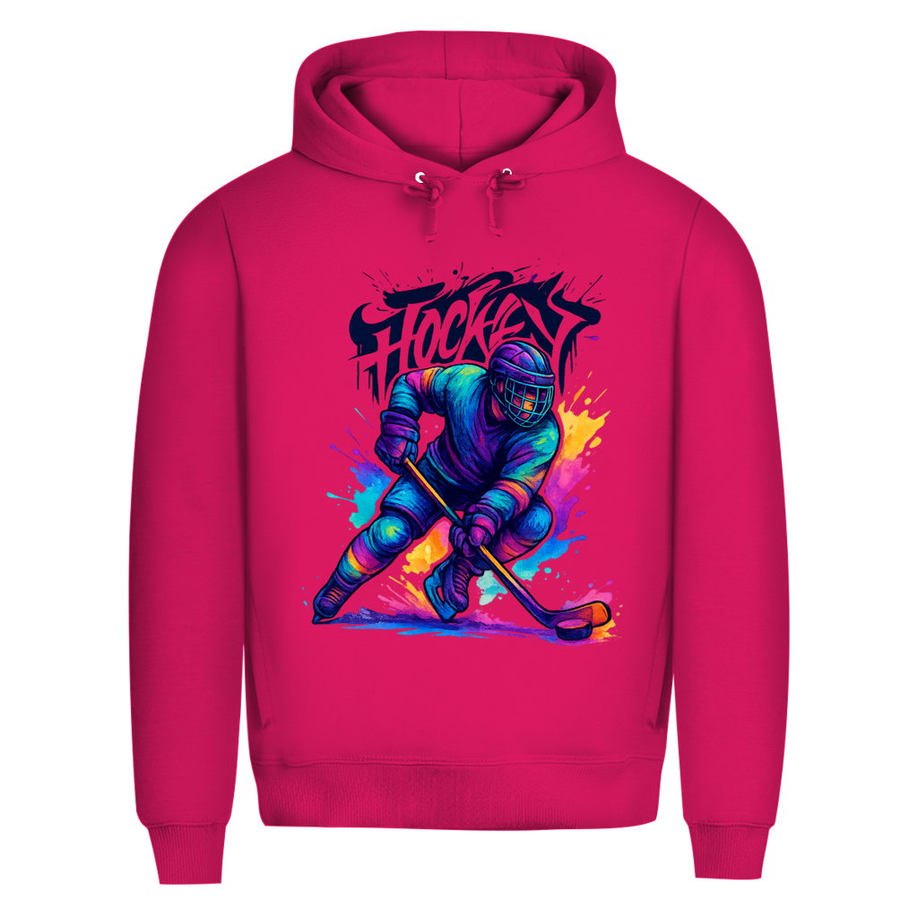 Premium Hoodie COLORFUL HOCKEYPLAYER