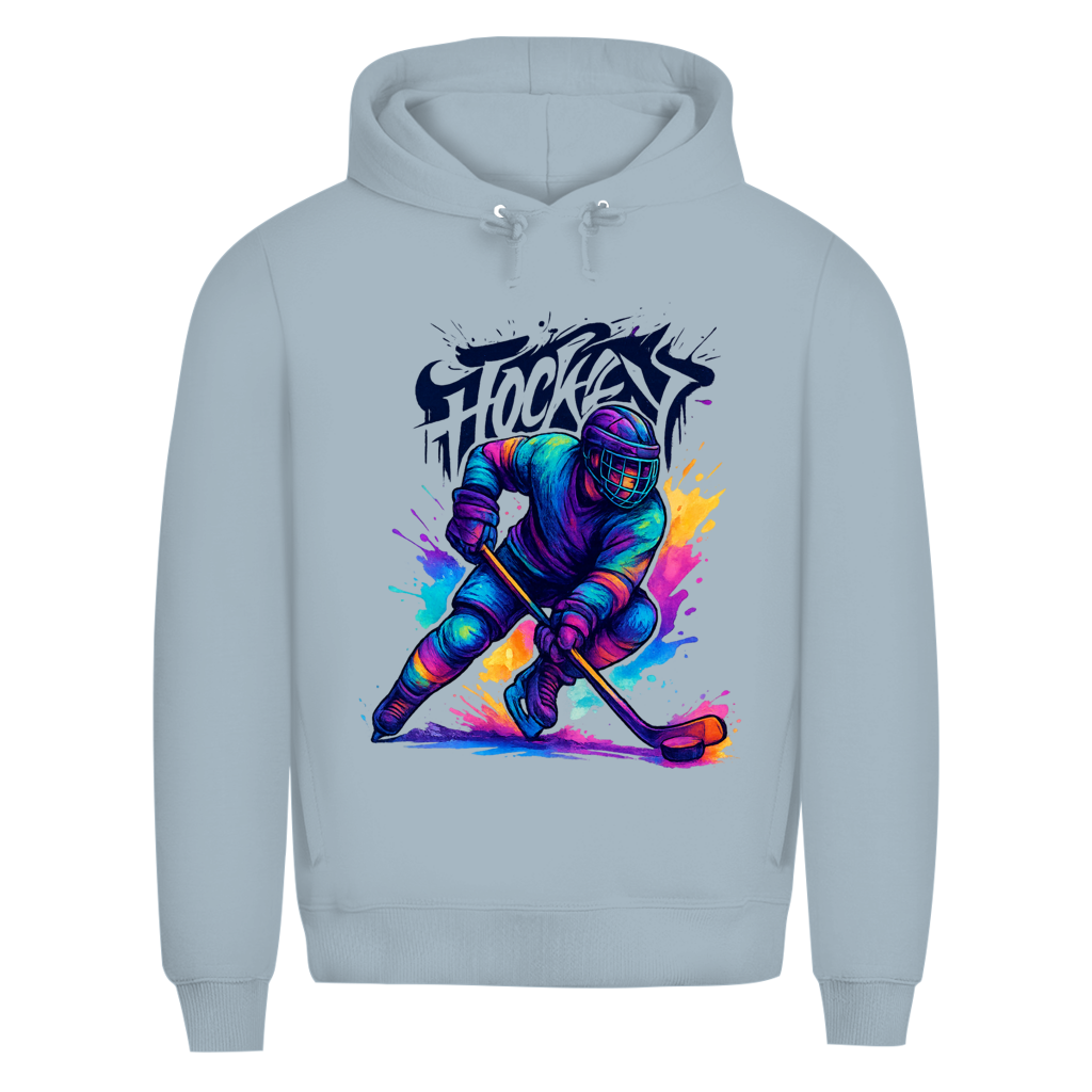 Premium Hoodie COLORFUL HOCKEYPLAYER
