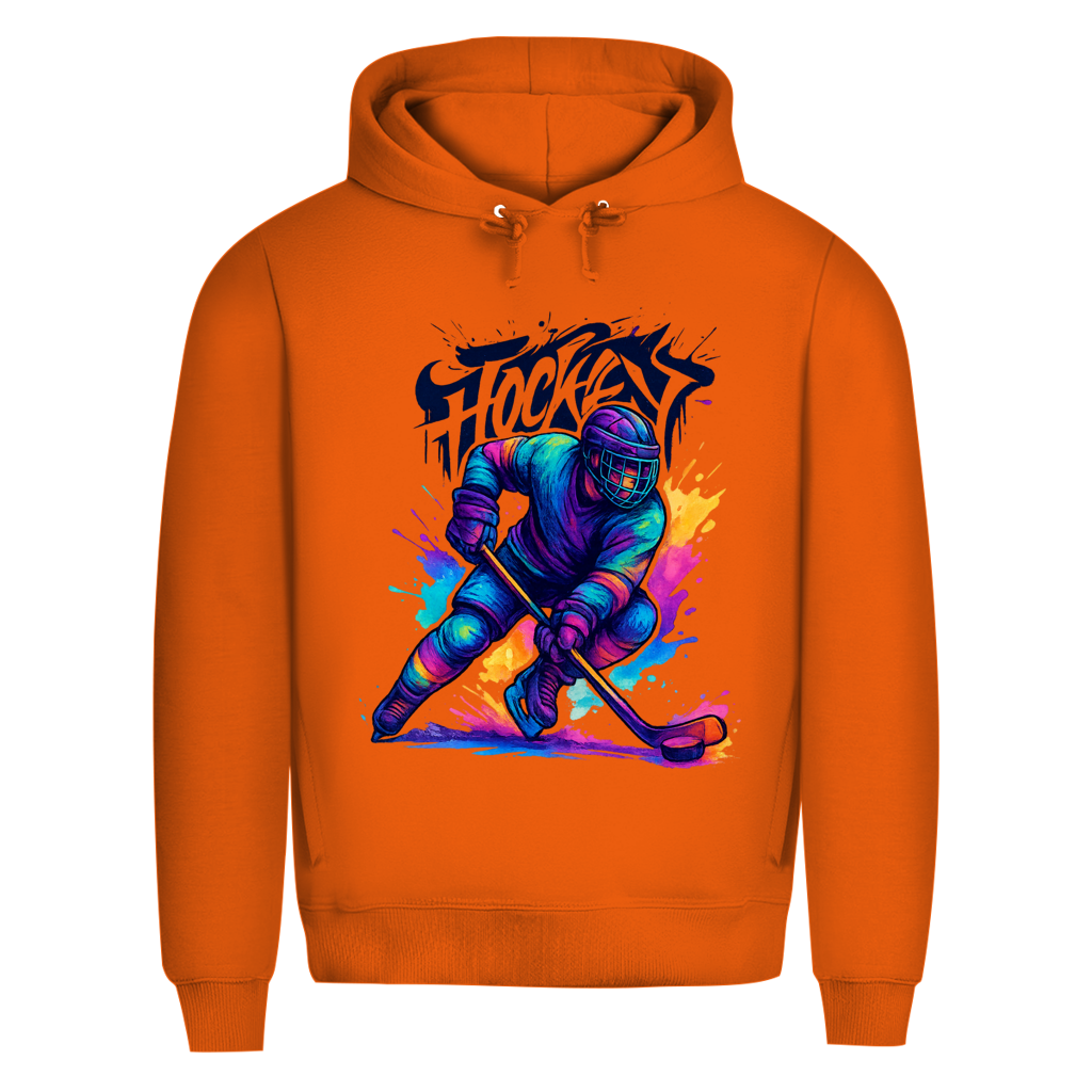 Premium Hoodie COLORFUL HOCKEYPLAYER