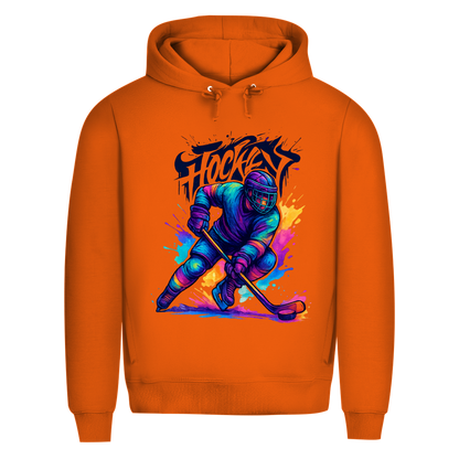 Premium Hoodie COLORFUL HOCKEYPLAYER