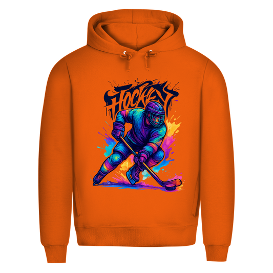 Premium Hoodie COLORFUL HOCKEYPLAYER