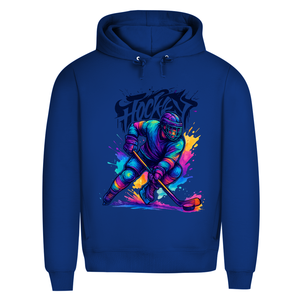 Premium Hoodie COLORFUL HOCKEYPLAYER