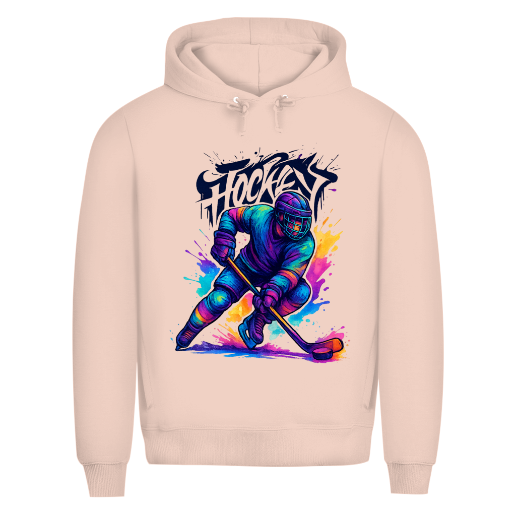 Premium Hoodie COLORFUL HOCKEYPLAYER