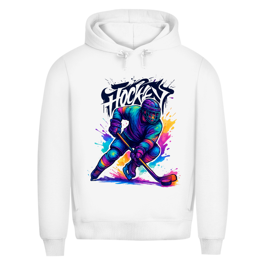 Premium Hoodie COLORFUL HOCKEYPLAYER
