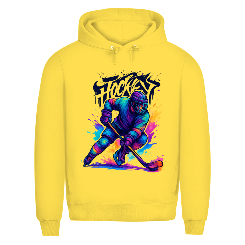Premium Hoodie COLORFUL HOCKEYPLAYER