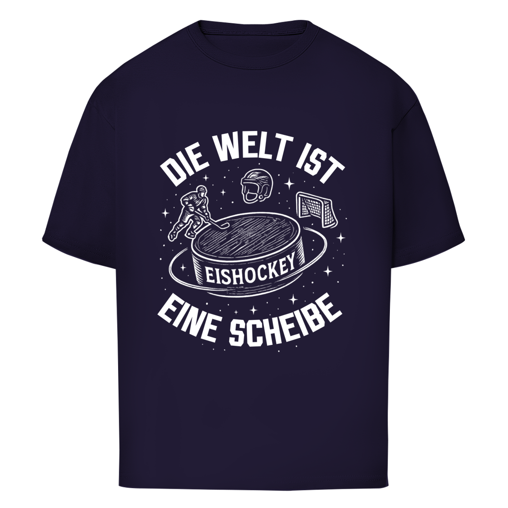Oversize T-Shirt DIE WELT IST EINE SCHEIBE