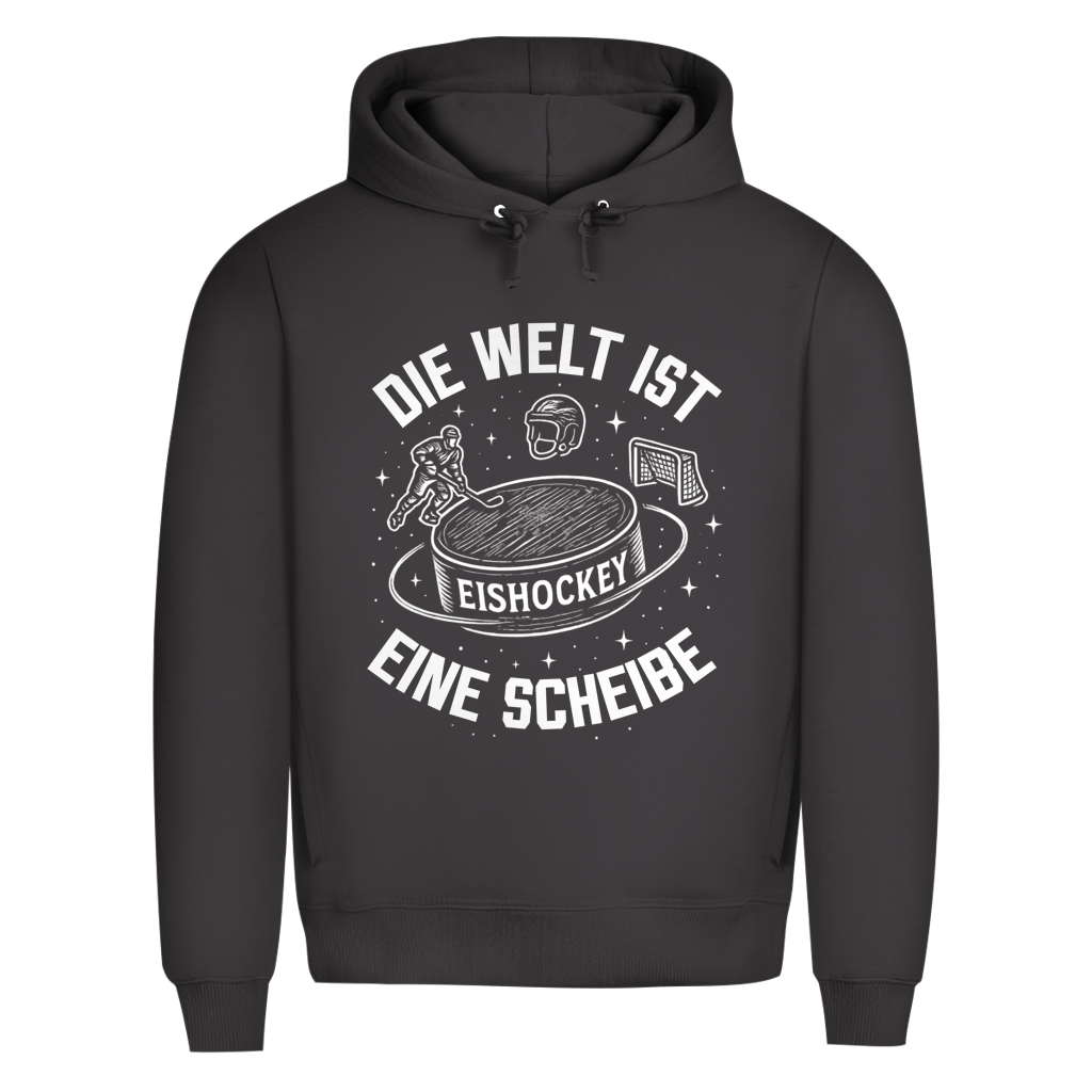 Premium Hoodie DIE WELT IST EINE SCHEIBE