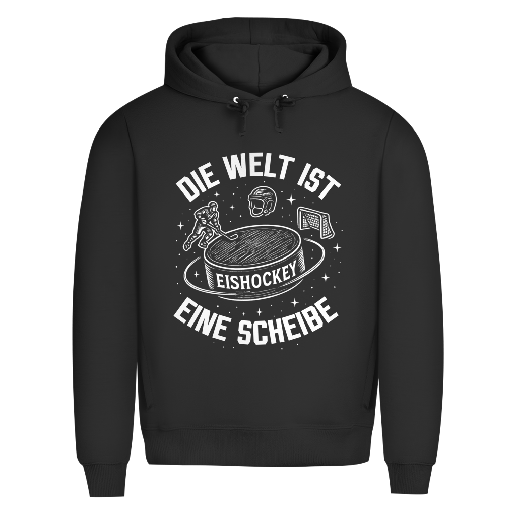Premium Hoodie DIE WELT IST EINE SCHEIBE