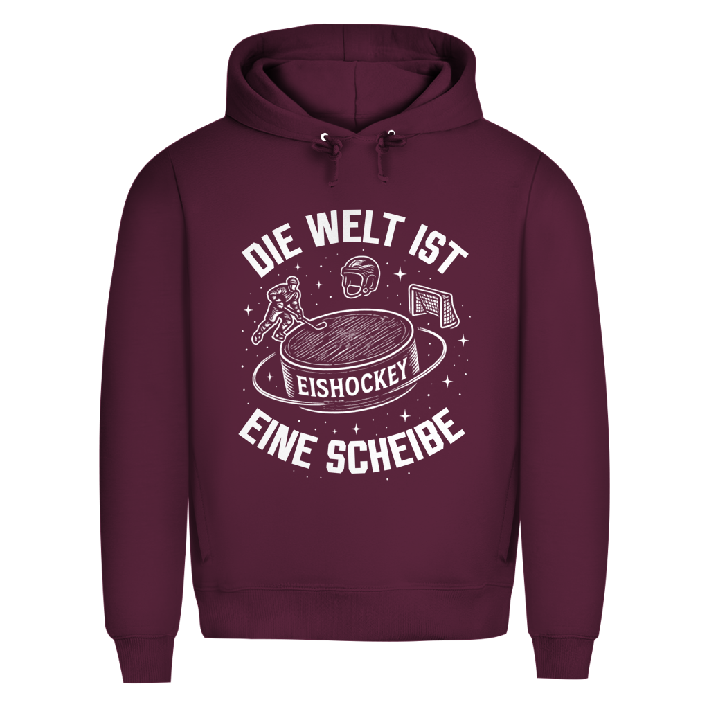 Premium Hoodie DIE WELT IST EINE SCHEIBE