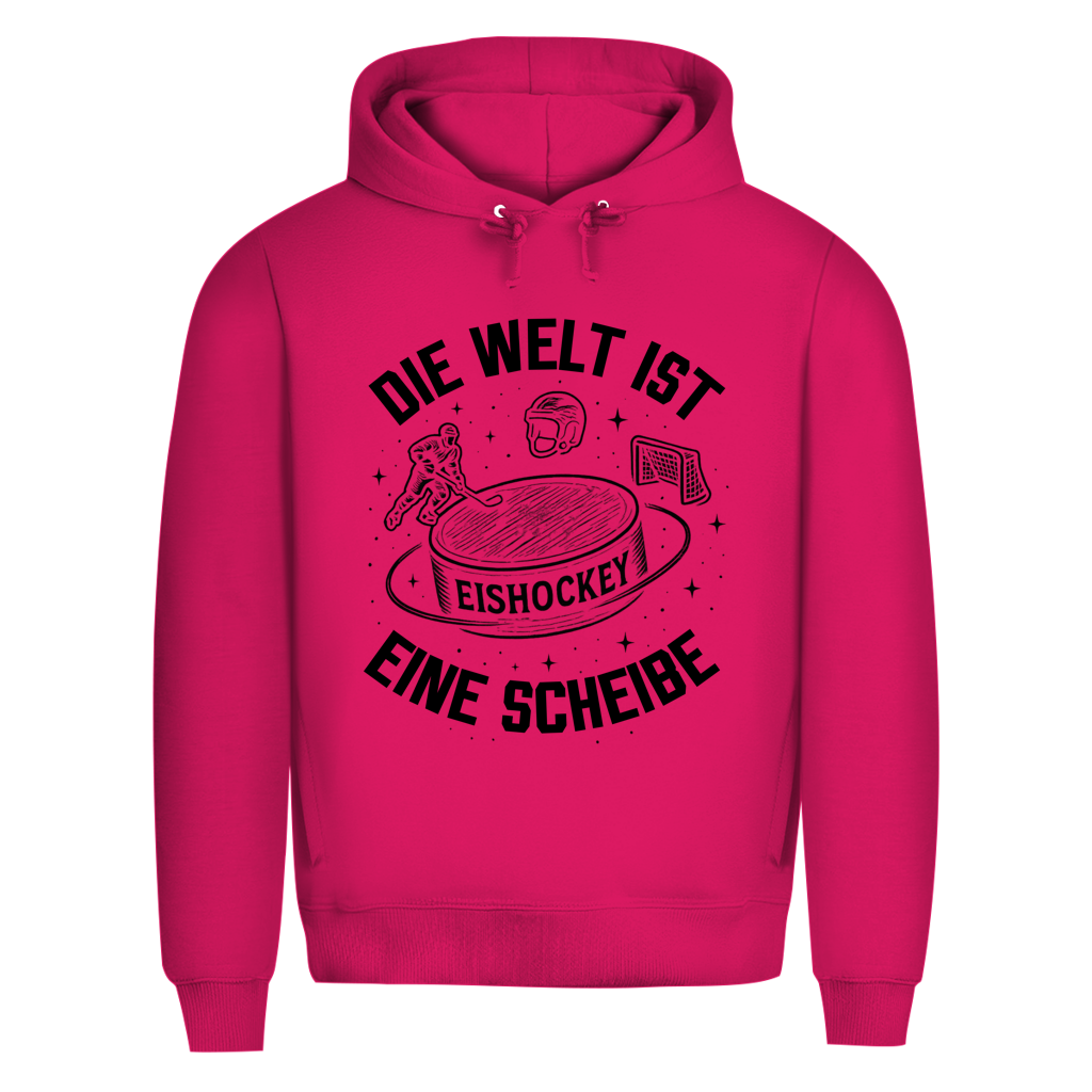 Premium Hoodie DIE WELT IST EINE SCHEIBE