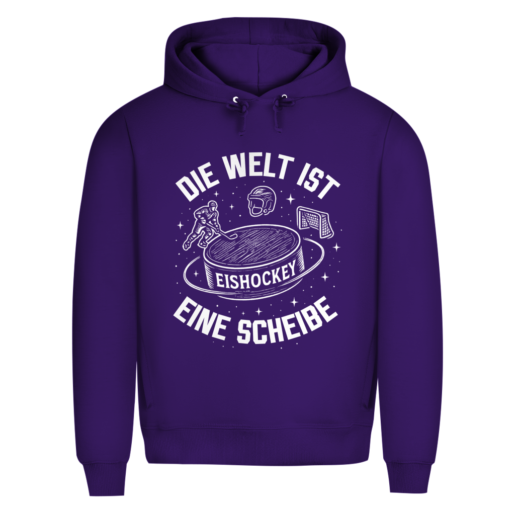Premium Hoodie DIE WELT IST EINE SCHEIBE