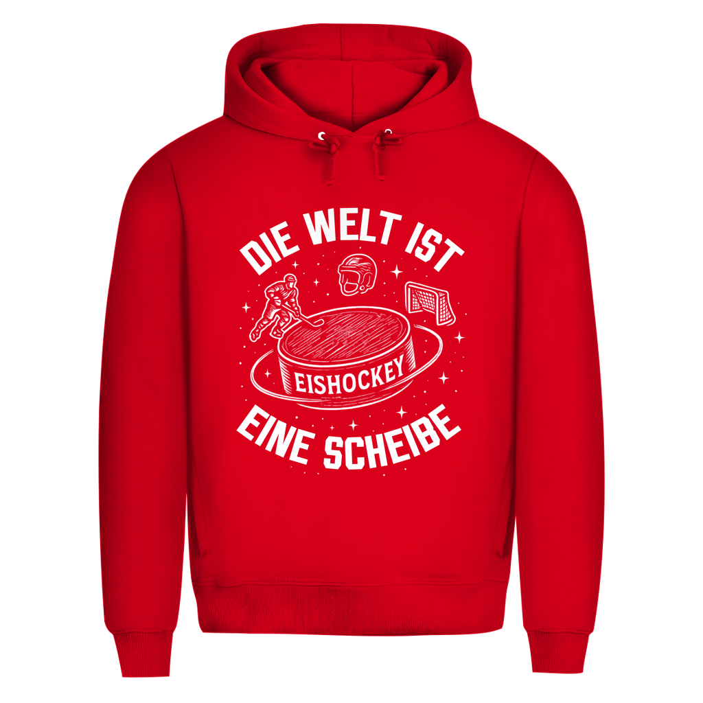 Premium Hoodie DIE WELT IST EINE SCHEIBE