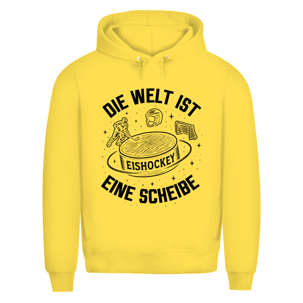 Premium Hoodie DIE WELT IST EINE SCHEIBE