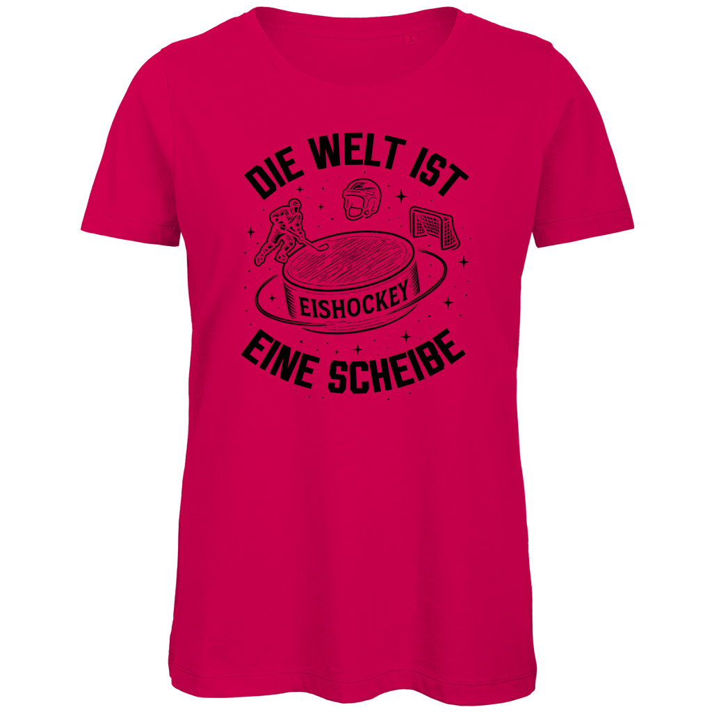 Ladies T-Shirt DIE WELT IST EINE SCHEIBE