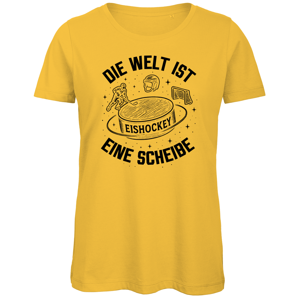 Ladies T-Shirt DIE WELT IST EINE SCHEIBE