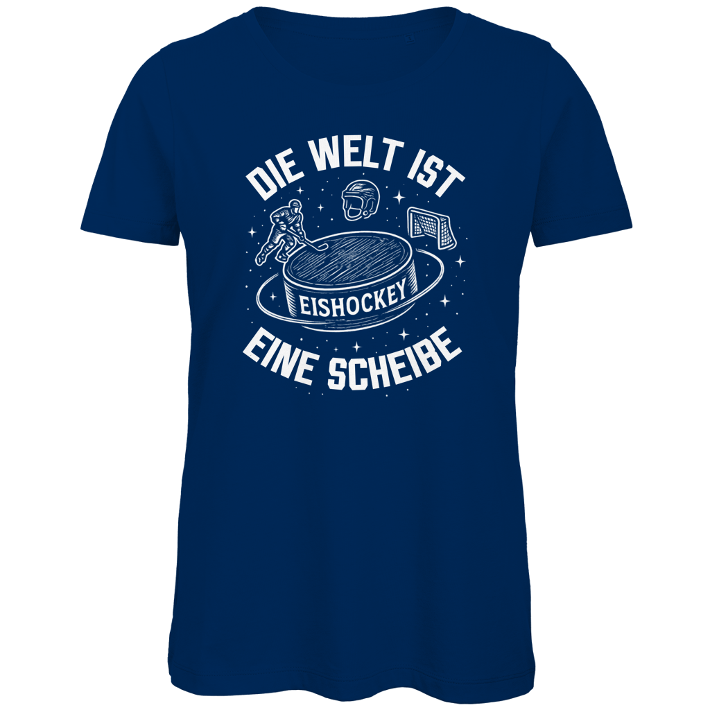 Ladies T-Shirt DIE WELT IST EINE SCHEIBE