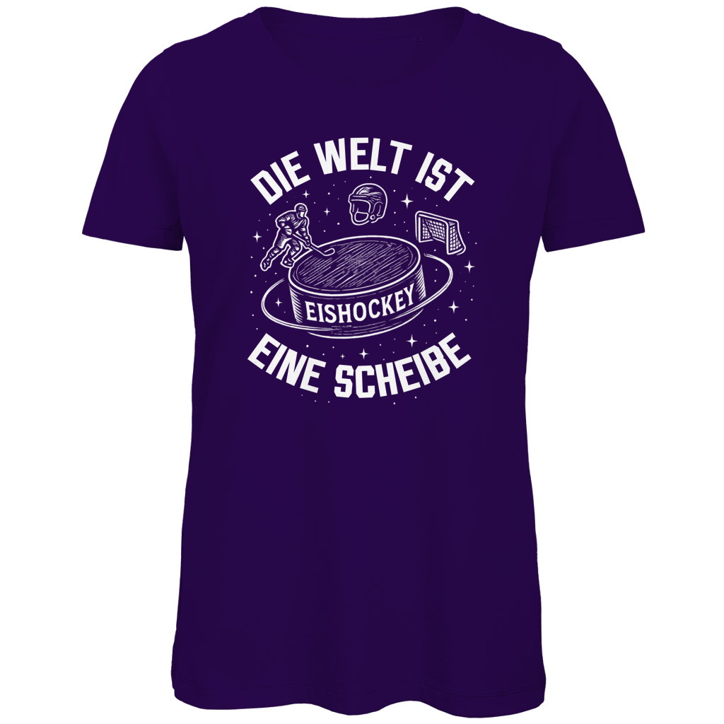 Ladies T-Shirt DIE WELT IST EINE SCHEIBE