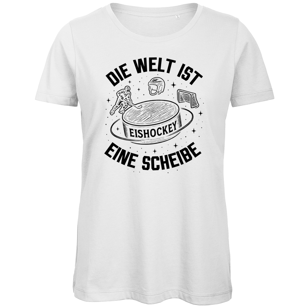 Ladies T-Shirt DIE WELT IST EINE SCHEIBE