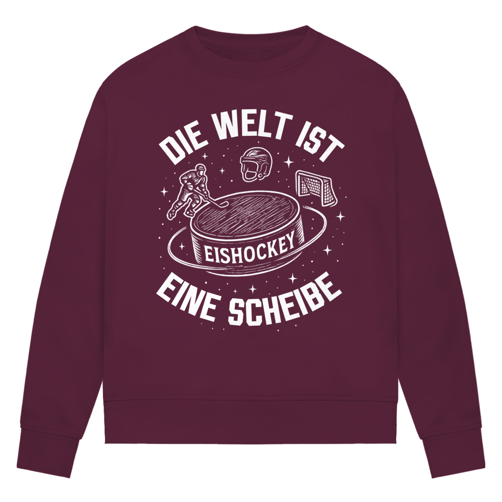 Ladies Sweatshirt DIE WELT IST EINE SCHEIBE