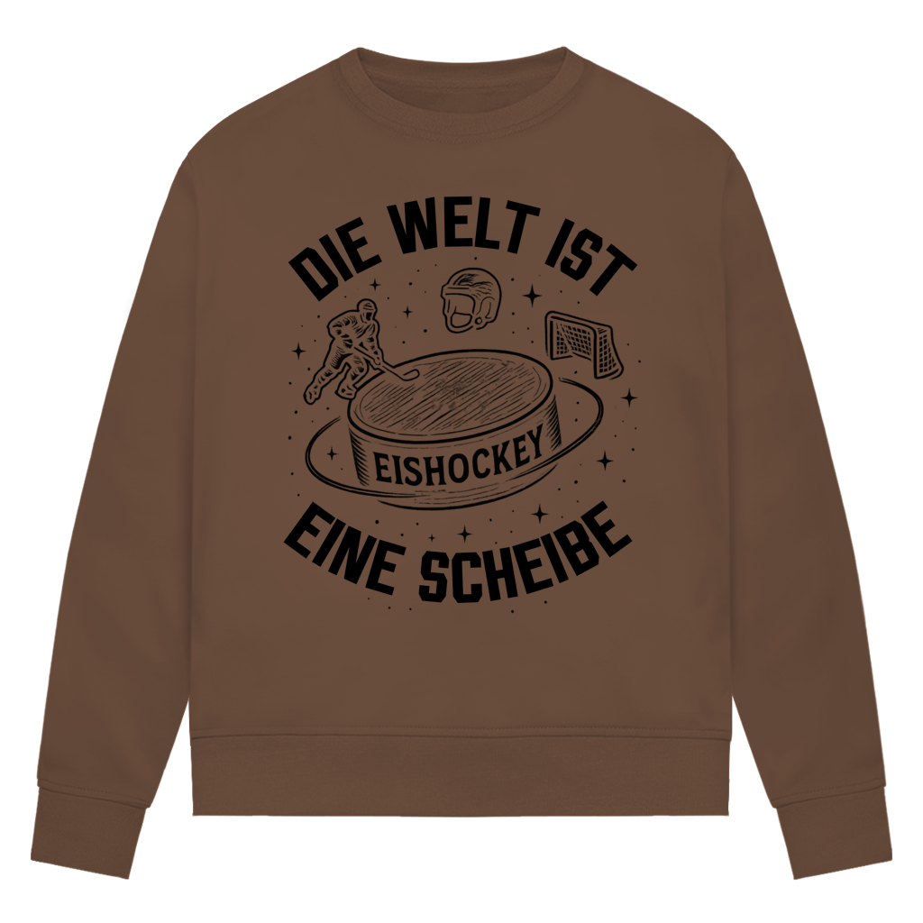 Ladies Sweatshirt DIE WELT IST EINE SCHEIBE