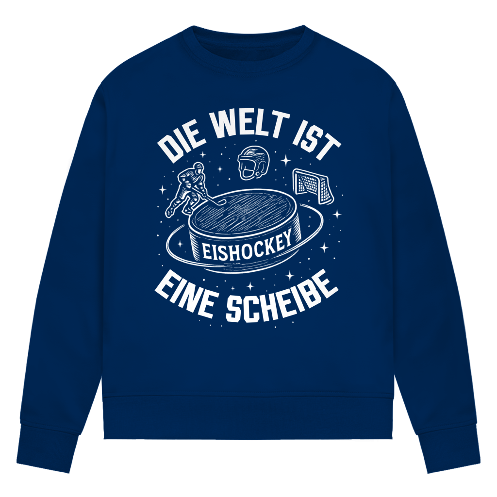 Ladies Sweatshirt DIE WELT IST EINE SCHEIBE