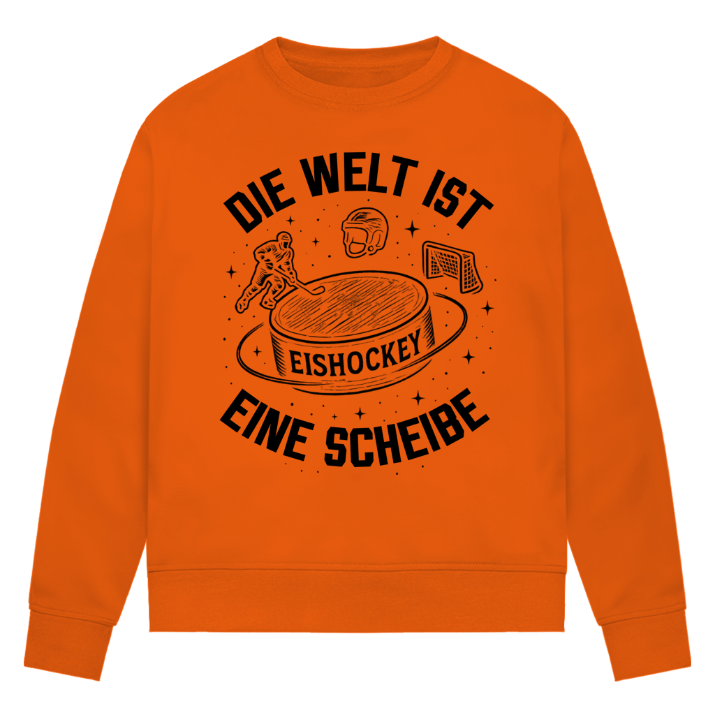 Ladies Sweatshirt DIE WELT IST EINE SCHEIBE